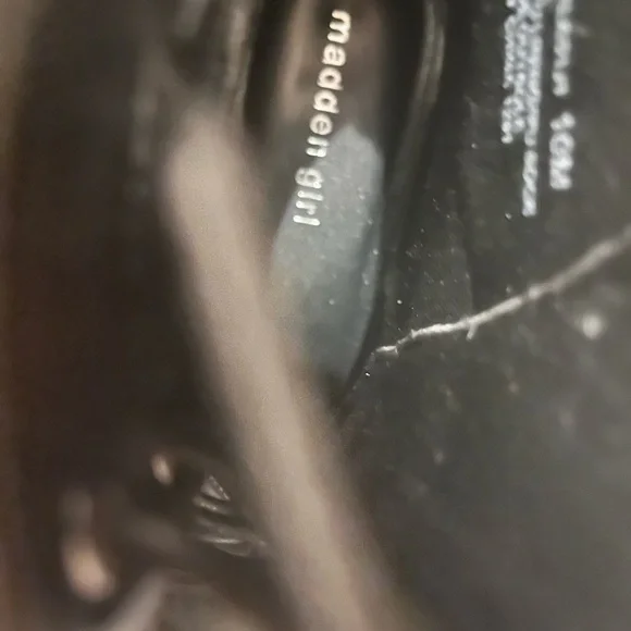 Madden Girl Black Lace-Up Boots - Picture 8 of 8